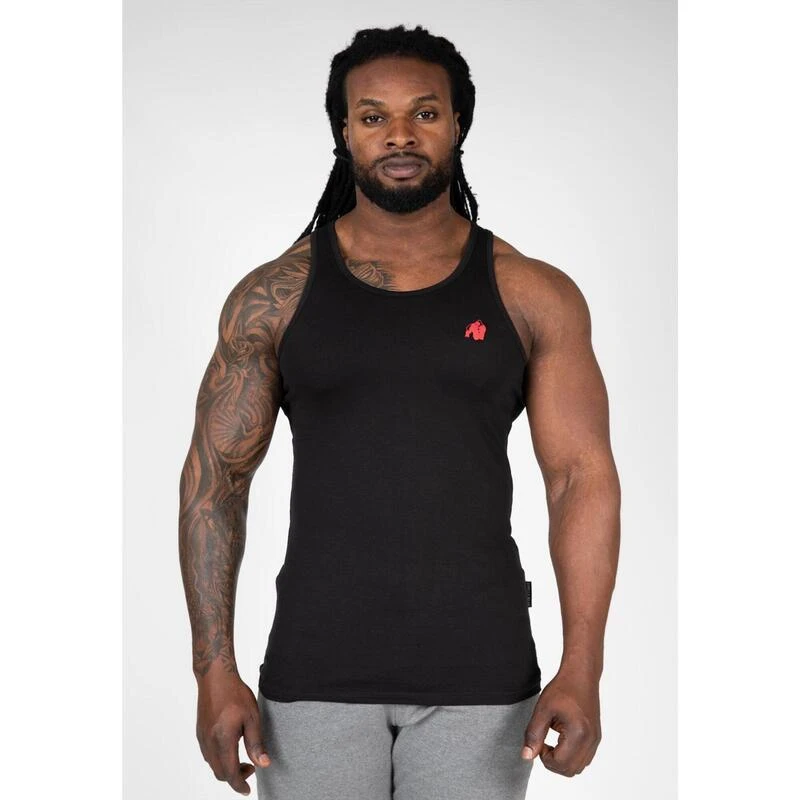 Gorilla Wear Adams Stretch Tank Top - Black 3 Gorilla Wear Adams Stretch Tank Top - Black