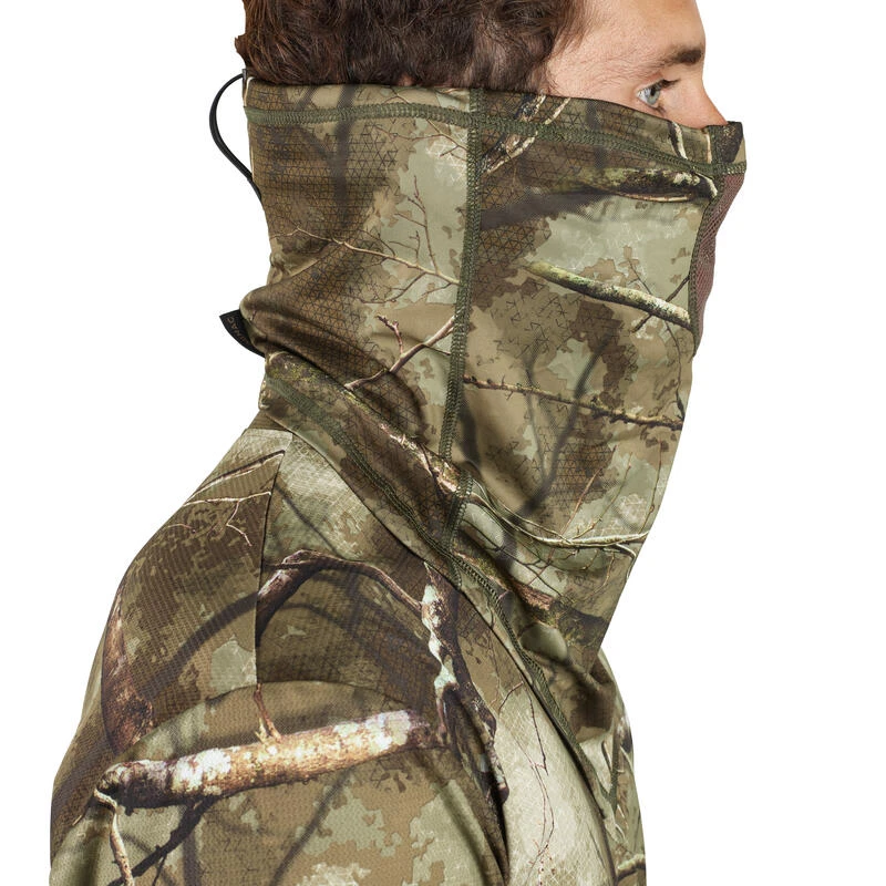 Ademende Camouflage Nekwarmer Voor De Jacht 500 Bos 5 Ademende Camouflage Nekwarmer Voor De Jacht 500 Bos - Afbeelding 3