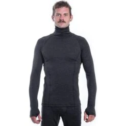 Baselayer Merino Bold Outdoor Heren Lange Mouw Roll Neck Anthraciet Large -Mode Verkoop baselayer merino bold outdoor heren lange mouw roll neck anthraciet large 4