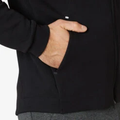 Capuchonvest Voor Fitness Heren 500 -Mode Verkoop capuchonvest voor fitness heren 500 zwart 3