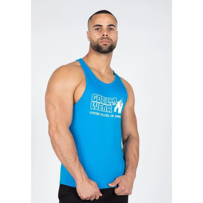 Gorilla Wear Classic Tank Top - Blue 3 Gorilla Wear Classic Tank Top - Blue