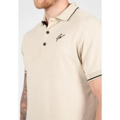 Gorilla Wear Delano Polo - Beige/Black -Mode Verkoop delano polo beigeblack 2