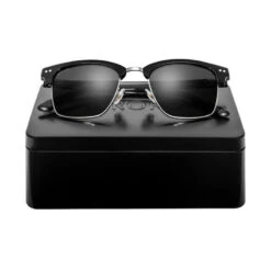 Fashion Zonnebril Roestvrij Staal Surf SIROKO Bronx Zwart Heren