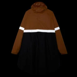 BTWIN FIETSPONCHO 540 STAD ZICHTBAAR 'S NACHTS ZWART/CAMEL -Mode Verkoop fietsponcho 540 stad zichtbaar s nachts zwartcamel 12