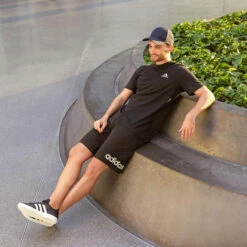 ADIDAS Fitness T-shirt Heren Zwart -Mode Verkoop fitness t shirt heren zwart 5