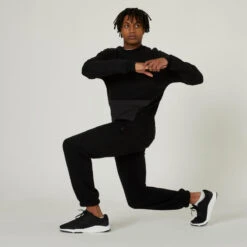 Fitnesssweater Voor Heren Crew 520 -Mode Verkoop fitnesssweater voor heren crew 520 zwart 6