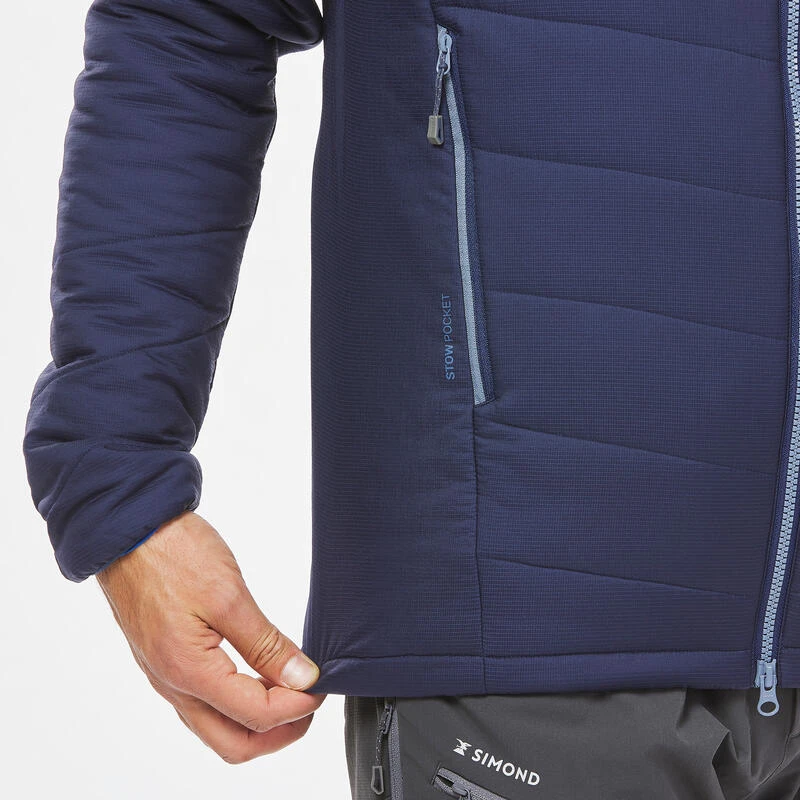 Simond Gewatteerde Herenjas Voor Bergsporten Alpinism Synthetisch Blauw 12 Simond Gewatteerde Herenjas Voor Bergsporten Alpinism Synthetisch Blauw - Afbeelding 10