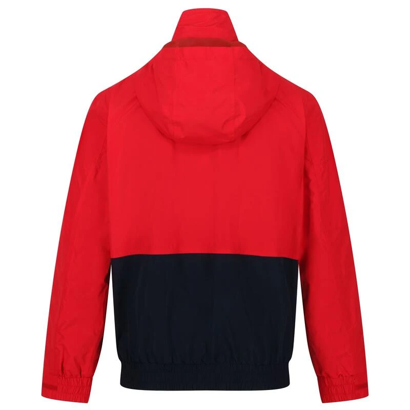 Regatta Heren Feelding Colour Block Waterdichte Bomber Jas (Echt Rood/Zwaar) 4 Regatta Heren Feelding Colour Block Waterdichte Bomber Jas (Echt Rood/Zwaar) - Afbeelding 2