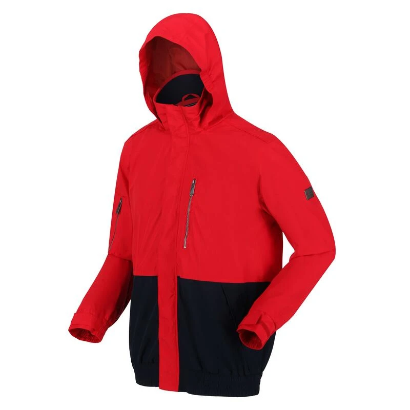 Regatta Heren Feelding Colour Block Waterdichte Bomber Jas (Echt Rood/Zwaar) 5 Regatta Heren Feelding Colour Block Waterdichte Bomber Jas (Echt Rood/Zwaar) - Afbeelding 3