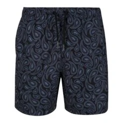Regatta Heren Loras Paisley Zwemshorts (Zwart)