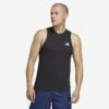 ADIDAS HERENTOP VOOR CARDIOFITNESS ZWART -Mode Verkoop herentop voor cardiofitness zwart