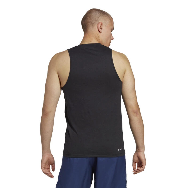 ADIDAS HERENTOP VOOR CARDIOFITNESS ZWART 5 ADIDAS HERENTOP VOOR CARDIOFITNESS ZWART - Afbeelding 3