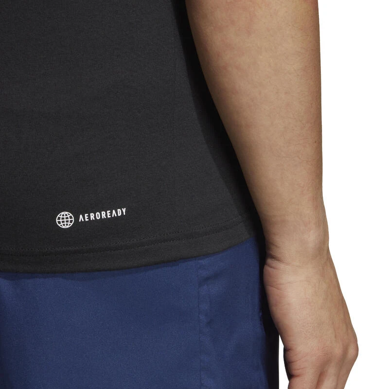 ADIDAS HERENTOP VOOR CARDIOFITNESS ZWART 7 ADIDAS HERENTOP VOOR CARDIOFITNESS ZWART - Afbeelding 5