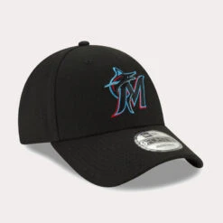 NEW ERA Honkbalpet MLB Heren / Dames Miami Marlins Zwart -Mode Verkoop honkbalpet mlb heren dames miami marlins zwart 2