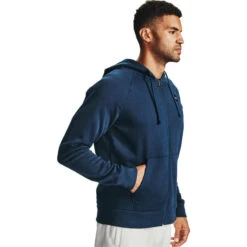 Kap Under Armour Rival Fleece FZ, Blauw, Mannen -Mode Verkoop kap under armour rival fleece fz blauw mannen 2