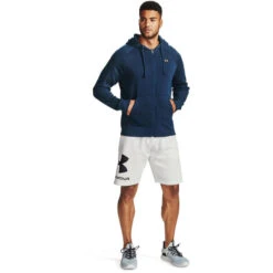 Kap Under Armour Rival Fleece FZ, Blauw, Mannen