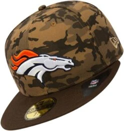 New Era Camo Team Fitted 7 1/2 Broncos
