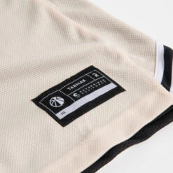 Basketbal Tank Top Heren/dames T500R Omkeerbaar Grijs Zwart Buzzer -Mode Verkoop omkeerbaar mouwloos basketbalshirt voor herendames t500 zwartbeige 11