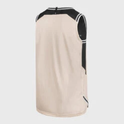 Basketbal Tank Top Heren/dames T500R Omkeerbaar Grijs Zwart Buzzer -Mode Verkoop omkeerbaar mouwloos basketbalshirt voor herendames t500 zwartbeige 8