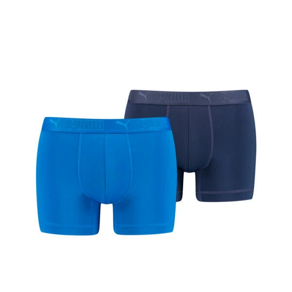 Puma Sport Boxershorts Microfiber 2-pack Blauw 3 Puma Sport Boxershorts Microfiber 2-pack Blauw