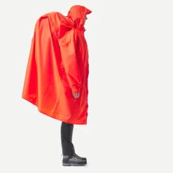 Quechua Regenponcho Voor Trekking MT900 Rood 75 Liter S/M -Mode Verkoop regenponcho voor trekking mt900 rood 75 liter sm 2
