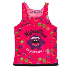 RUNNING SHIRT #MONSTERS Voor HEREN - KAMUABU Roze Tanktop