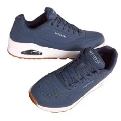Skechers Schoenen Uno - Stand On Air Blauw - 52458-NVY -Mode Verkoop schoenen uno stand on air blauw 52458 nvy 4