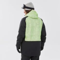 Snowboardjas Voor Heren SNB 100 -Mode Verkoop snowboardjas voor heren snb 100 geelzwart 3
