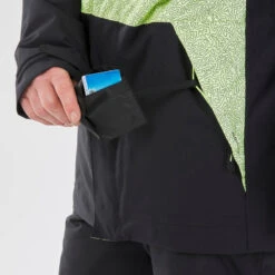 Snowboardjas Voor Heren SNB 100 -Mode Verkoop snowboardjas voor heren snb 100 geelzwart 9