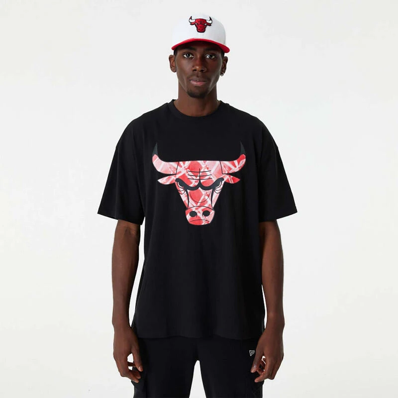 NEW ERA T-shirt Chicago Bulls NBA Infill Logo 3 NEW ERA T-shirt Chicago Bulls NBA Infill Logo