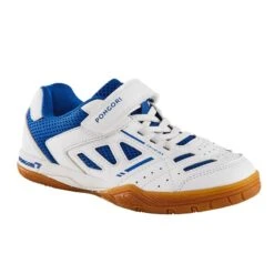 Tafeltennisschoenen Voor Kinderen TTS 500 Wit Blauw