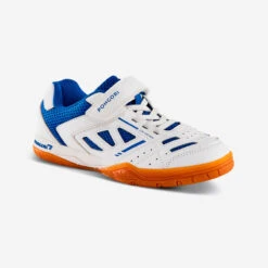 Tafeltennisschoenen Voor Kinderen TTS 500 Wit Blauw -Mode Verkoop tafeltennisschoenen voor kinderen tts 500 wit blauw 4