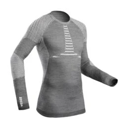 WEDZE Thermoshirt Voor Skiën Heren BL980 Wol Seamless