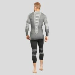 WEDZE Thermoshirt Voor Skiën Heren BL980 Wol Seamless -Mode Verkoop thermoshirt voor skien heren bl980 wol seamless grijs 3