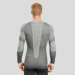 WEDZE Thermoshirt Voor Skiën Heren BL980 Wol Seamless -Mode Verkoop thermoshirt voor skien heren bl980 wol seamless grijs 6