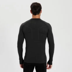 Kipsta Thermoshirt Voor Volwassenen Keepdry 500 LANGE MOUWEN -Mode Verkoop thermoshirt voor volwassenen keepdry 500 lange mouwen zwart 10