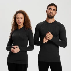 Kipsta Thermoshirt Voor Volwassenen Keepdry 500 LANGE MOUWEN -Mode Verkoop thermoshirt voor volwassenen keepdry 500 lange mouwen zwart 2