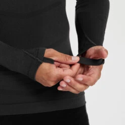 Kipsta Thermoshirt Voor Volwassenen Keepdry 500 LANGE MOUWEN -Mode Verkoop thermoshirt voor volwassenen keepdry 500 lange mouwen zwart 8