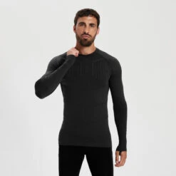 Kipsta Thermoshirt Voor Volwassenen Keepdry 500 LANGE MOUWEN -Mode Verkoop thermoshirt voor volwassenen keepdry 500 lange mouwen zwart 9