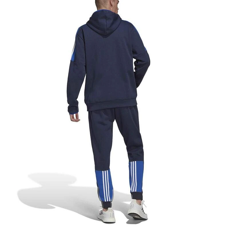 ADIDAS Trainingspak Fleece Colorblock Blauw - HK4463 4 ADIDAS Trainingspak Fleece Colorblock Blauw - HK4463 - Afbeelding 2
