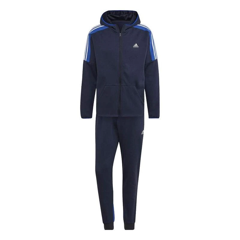 ADIDAS Trainingspak Fleece Colorblock Blauw - HK4463 5 ADIDAS Trainingspak Fleece Colorblock Blauw - HK4463 - Afbeelding 3