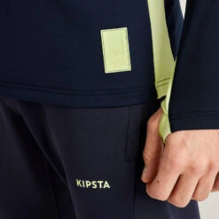 Kipsta Voetbalsweater Met Halve Rits Voor Volwassenen TRAXIUM -Mode Verkoop voetbalsweater met halve rits voor volwassenen traxium marineblauw blauw 3