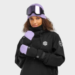 Wanten Wintersport SIROKO Pitztal Violet Zwart Heren En Dames -Mode Verkoop wanten wintersport siroko pitztal violet zwart heren en dames 3
