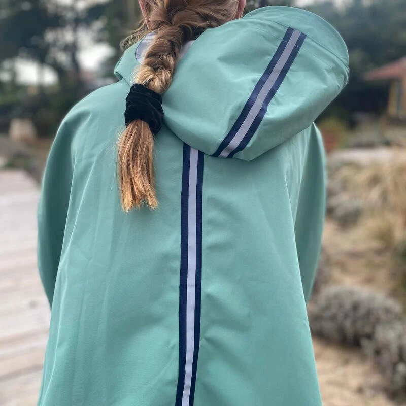 Waterdichte, Ademende, Ecologische Fietsregenponcho, Unisexe - Cap Lizard 6 Waterdichte, Ademende, Ecologische Fietsregenponcho, Unisexe - Cap Lizard - Afbeelding 4