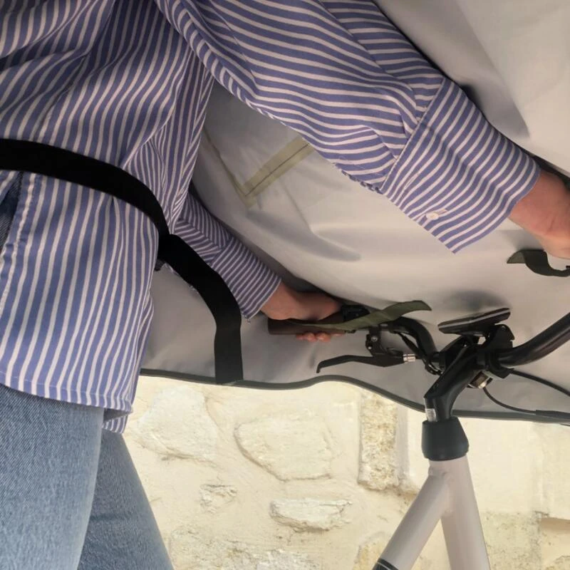 Waterdichte, Ademende, Ecologische Fietsregenponcho, Unisexe - Cap Lizard 7 Waterdichte, Ademende, Ecologische Fietsregenponcho, Unisexe - Cap Lizard - Afbeelding 5