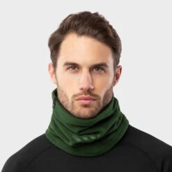 Winter Nekwarmer Wintersport SIROKO Blunt Green Legergroen Heren