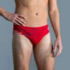 Arena Zwemslip Voor Heren Brief Rood -Mode Verkoop zwemslip voor heren brief rood